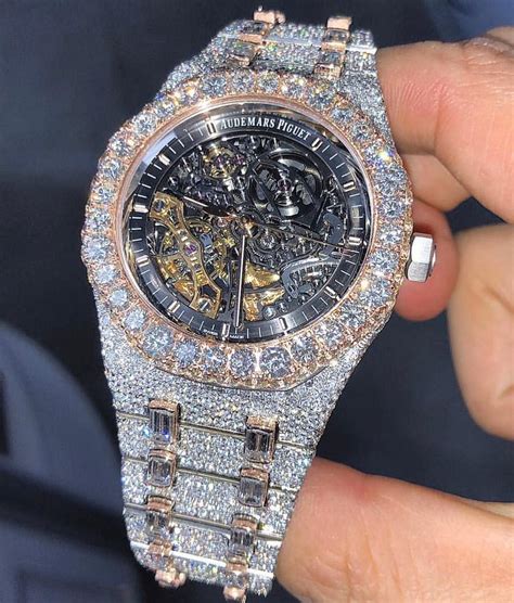 ap iced out watch replica|diamond watch iced out.